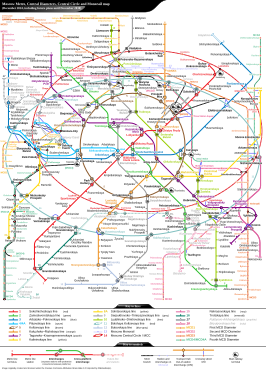 Netwerkkaart van de Metro van Moskou