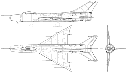 A Szu–9 háromnézeti rajza