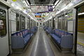 Interior view showing seating style in early sets (car 33405)