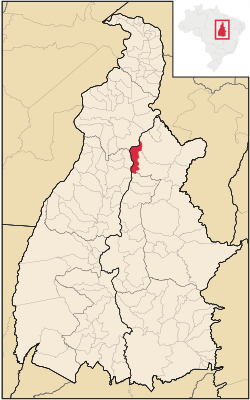 Localização de Itapiratins no Tocantins