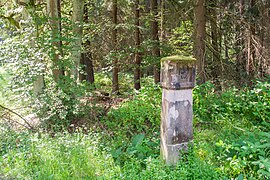 Forstreviergrenzstein beim Schüsselstein