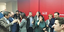 Clara Luquero en enero de 2020 durante la inauguración de un nueva sede del PSOE en Segovia