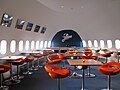 Inside view of the Jumbo Hostel at Arlanda Airport near Stockholm. August 2009.