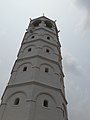 Binaan pagoda Masjid Tengkera di Bandar Raya Melaka, Malaysia