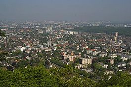 Muttenz as seen from the Wartenberg.