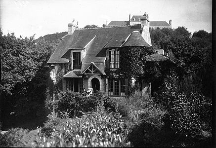 La maison de Théodore Botrel (Ker Botrel) à Pont-Aven en 1922