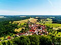 Blick auf Seitenroda von der Leuchtenburg