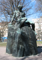 August Strindberg i Tegnérlunden, Stockholm