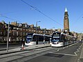 Image 18Two Edinburgh Trams seen at the West End - Princes Street stop