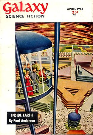 Inside Earth, Galaxy Science Fiction, Ebrel 1951