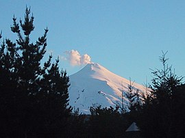 Vulkan Villarrica südöstlich von Villarrica