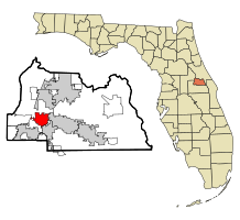 Location in Seminole County and the state of Florida