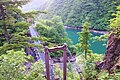 登山口の大畠谷（吊橋）