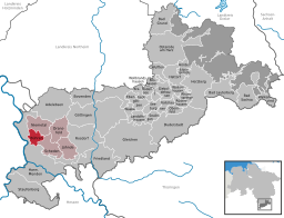 Läget för kommunen Bühren i Landkreis Göttingen