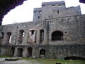 Vista dalla sala dei cavalieri (distrutta)