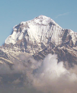 Dhaulagiri I vanuit het oosten