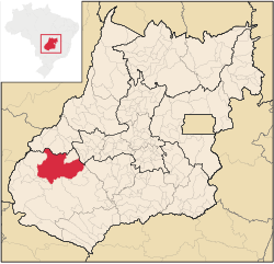 Localização de Caiapônia em Goiás