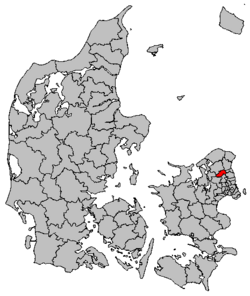 Locatie van gemeente Allerød