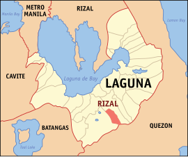 Rizal na Laguna Coordenadas : 14°6'30"N, 121°23'30"E