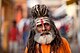 An ascetic in Varanasi, Uttar Pradesh.