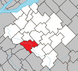 Location within Bellechasse RCM