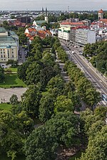 Vue partielle du parc.