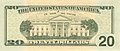 The White House is on the back of the $20 bill