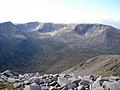 An Garbh Choire war venydh Braeriach, Park Kenedhlek a' Mhonaidh Ruaidh, Alban