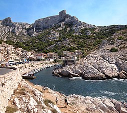 La calanque de Callelongue.