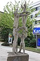 Skulptur „Akrobaten“ im Stadtzentrum von Dessau