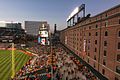 View of the B&O Warehouse and Eutaw Street before a September 2013 game