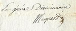 Signature de François Macquard