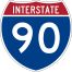 Interstate 90 route marker