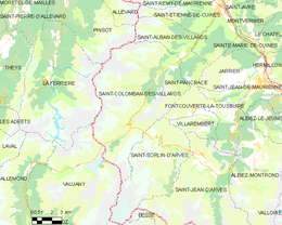 Saint-Colomban-des-Villards - Localizazion