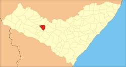 Localização de Olivença em Alagoas