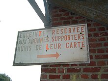 Entrée supporters de la tribune de fer