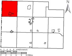 Location of Carryall Township in Paulding County