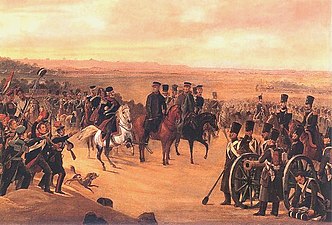 Il generale Chłopicki con l'esercito polacco alla Rivolta di Novembre, 1831