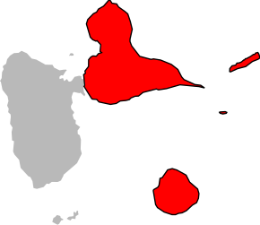 Arondismentul Pointe-à-Pitre în cadrul departamentului Guadelupa