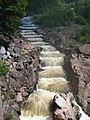 Fish ladder for salmon near the power station in Gullspång, Sweden.