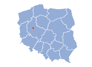 Poznań on a map