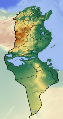 Mappa di localizzazione: Tunisia