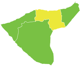 Al-Qamishli district in het gouvernement Al-Hasakah