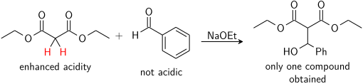 Acidic control of the aldol reaction