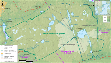 Carte du parc national.