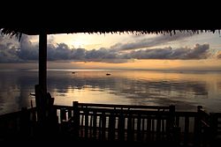 Sunset view taken at a beach in La Libertad