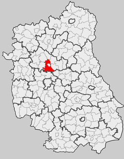 Location within the county and voivodeship