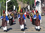 Bielemannen in de processie