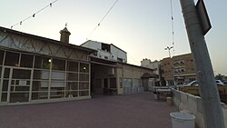 The facade of a mosque located within Qatif Castle.