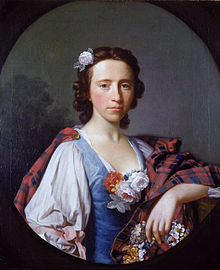 portrait de femme en costume des Highlands